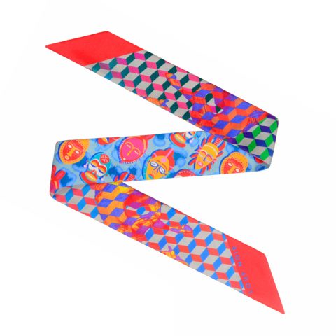 BAG TIE Cheval Coral