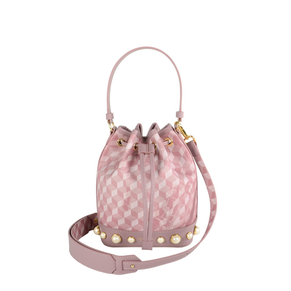 MINI BUCKET BAG PEARL Cheval Ash Rose