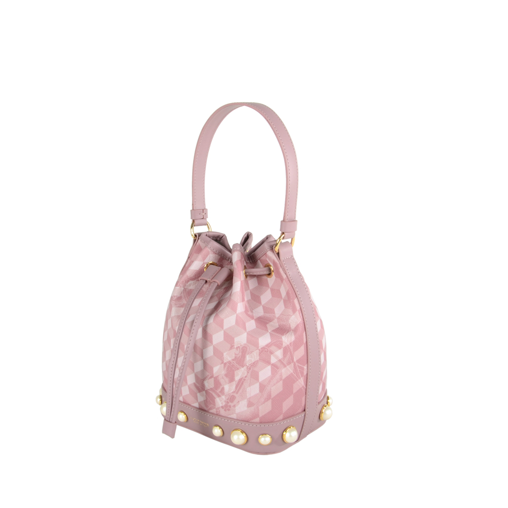 MINI BUCKET BAG PEARL Cheval Ash Rose - Image 2