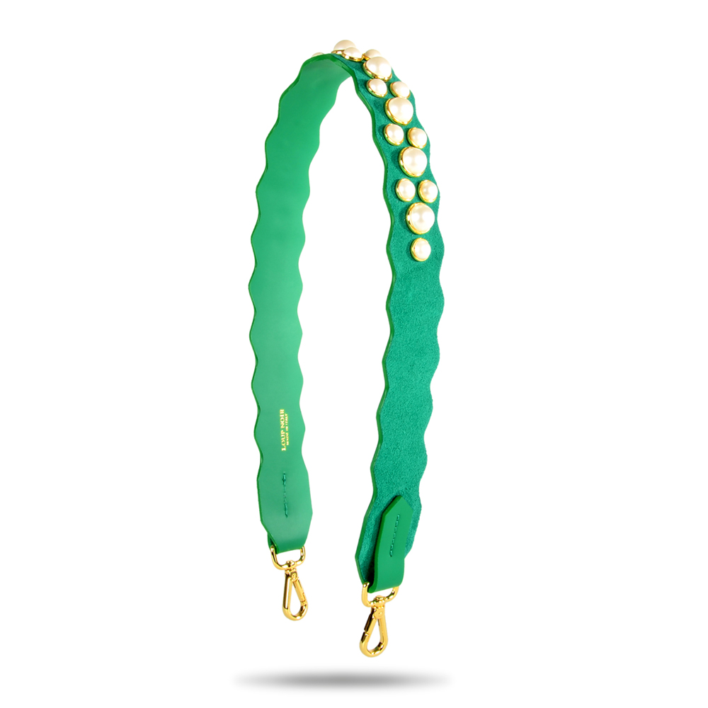 PEARL STRAP ( long ) Greenery