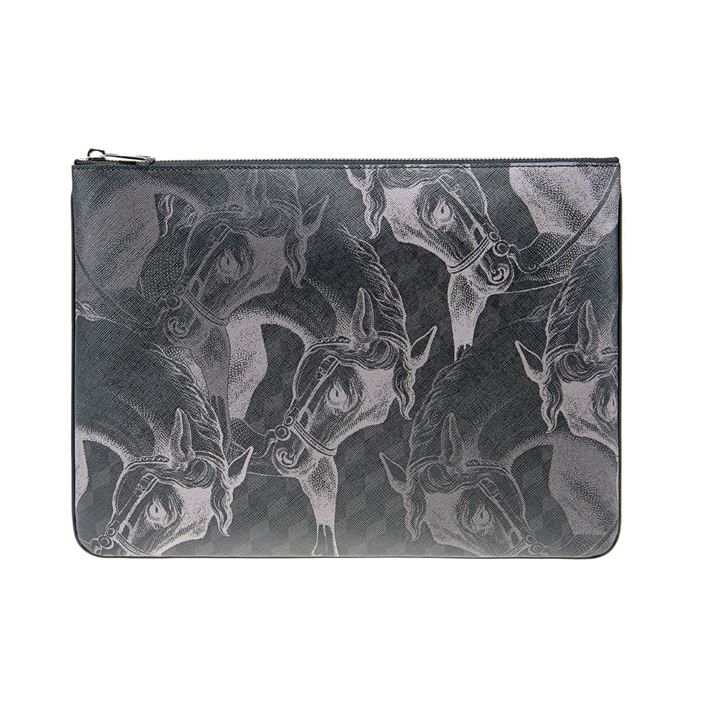 EVERY DAY POUCH LARGE Édition Chevaux Black