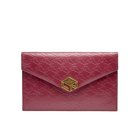 LETTERA POUCH Monogram Burgundy