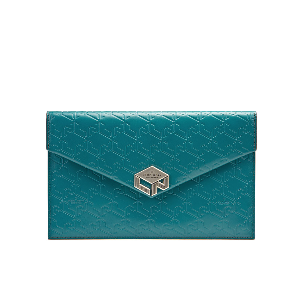 LETTERA POUCH Monogram Petrol