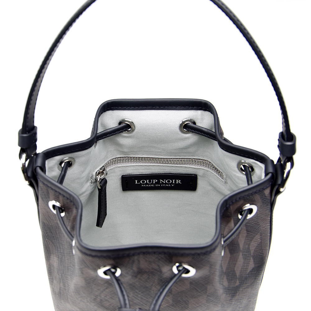 MINI BUCKET BAG Cheval Brown/Black - Image 3