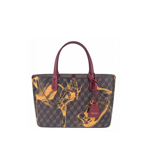 MINI SHOPPER Brown/Saffron