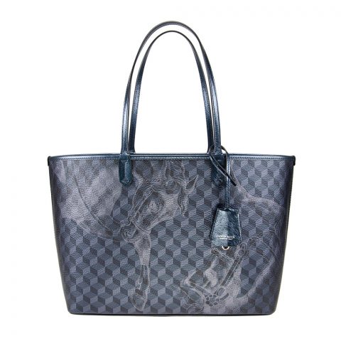 SHOPPER SMALL Cheval Darkblue Metallic