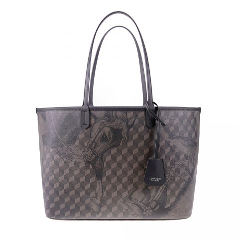 SHOPPER SMALL Cheval Brown/Black