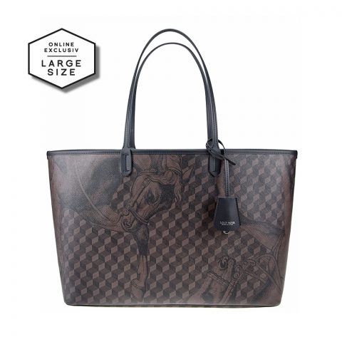 SHOPPER LARGE Cheval Brown/Black
