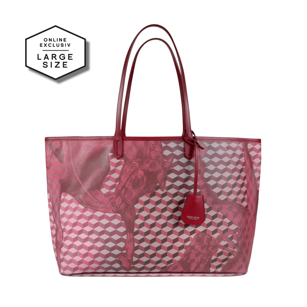 SHOPPER LARGE Cheval Burgundy