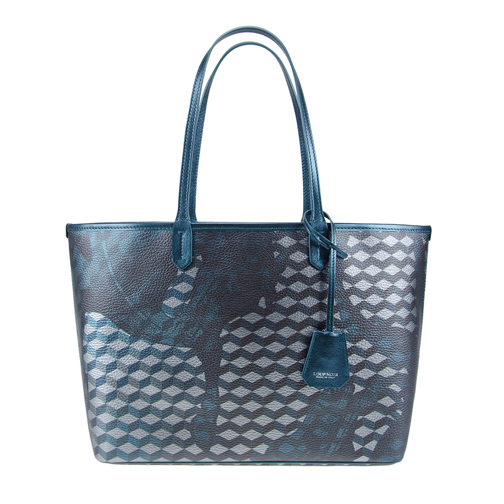 SHOPPER SMALL Cheval Petrol Metallic