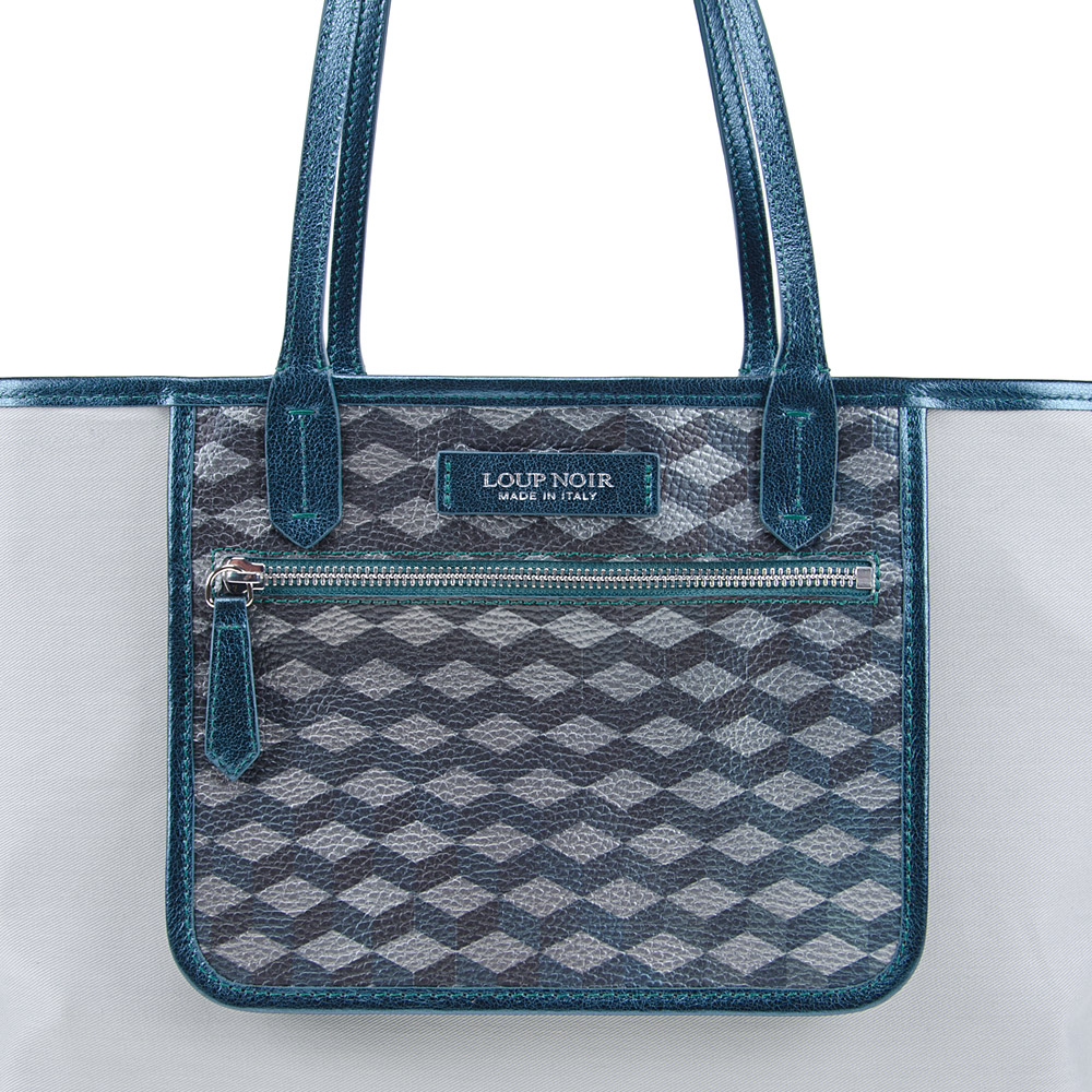 SHOPPER SMALL Cheval Petrol Metallic - Image 3