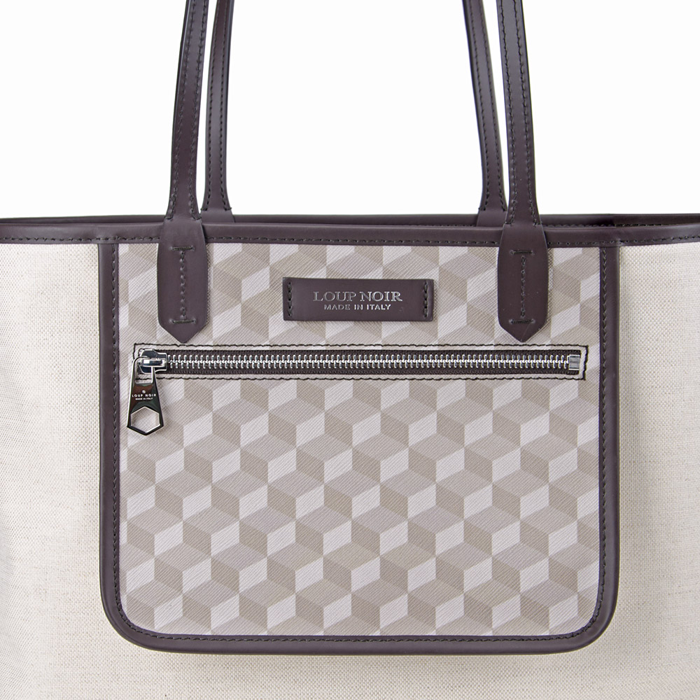 SHOPPER LARGE Cheval Sand/Brown - Image 3