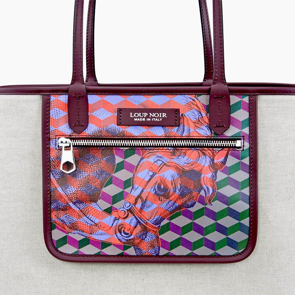 SHOPPER SMALL Cheval Bordeaux - Image 2