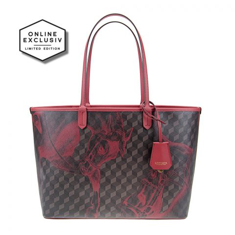 SHOPPER SMALL Cheval Brown Burgundy