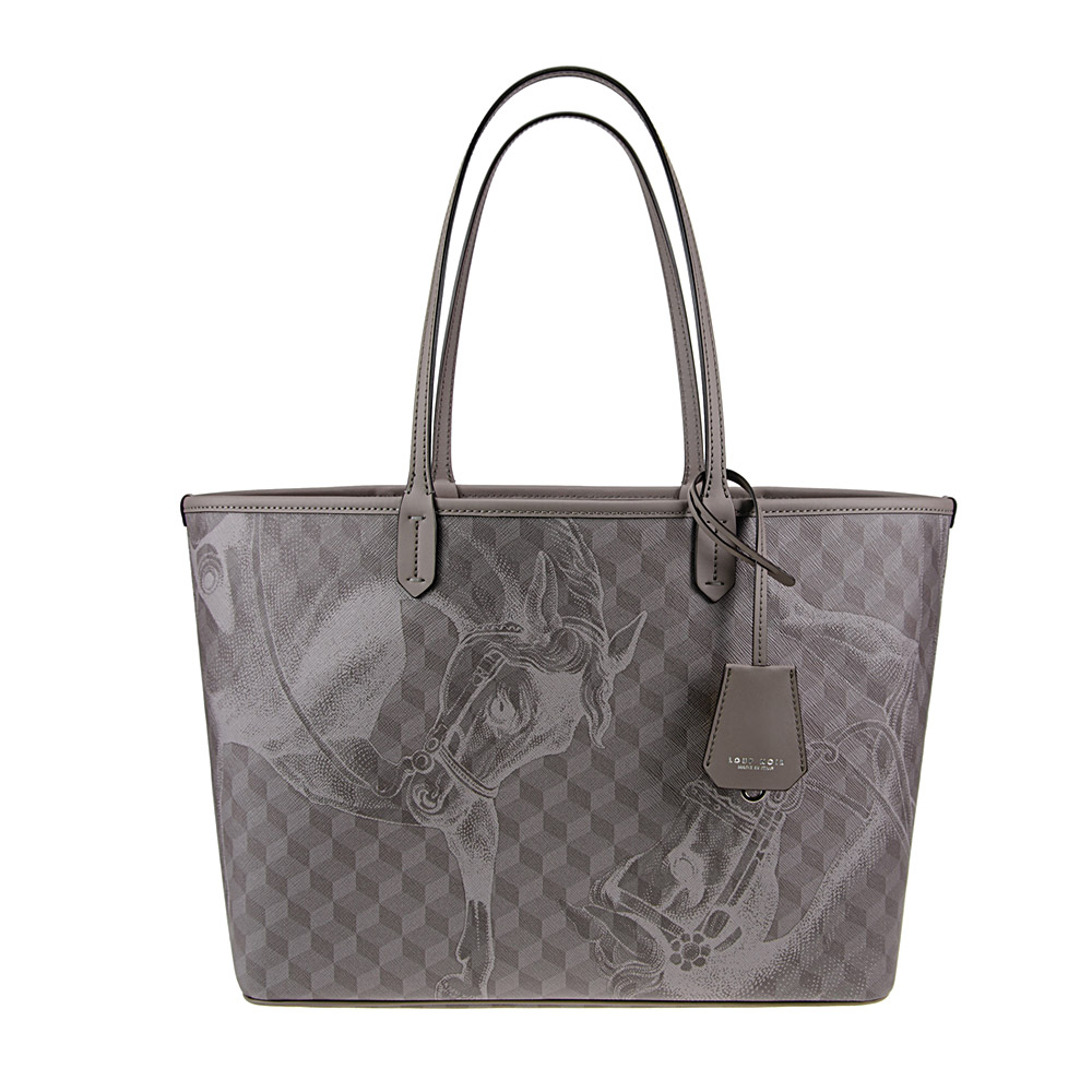 SHOPPER SMALL Cheval Taupe