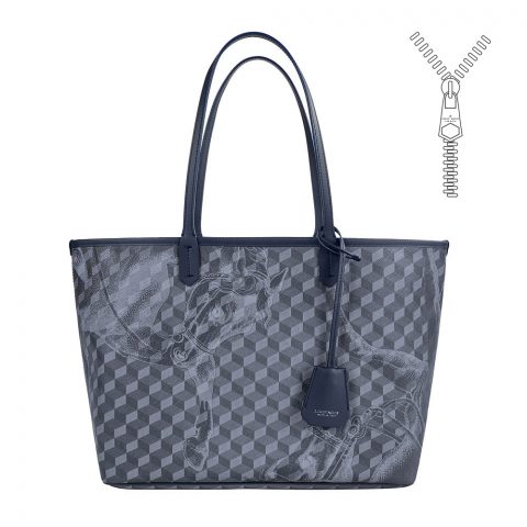 SHOPPER SMALL ZIP Cheval Darkblue