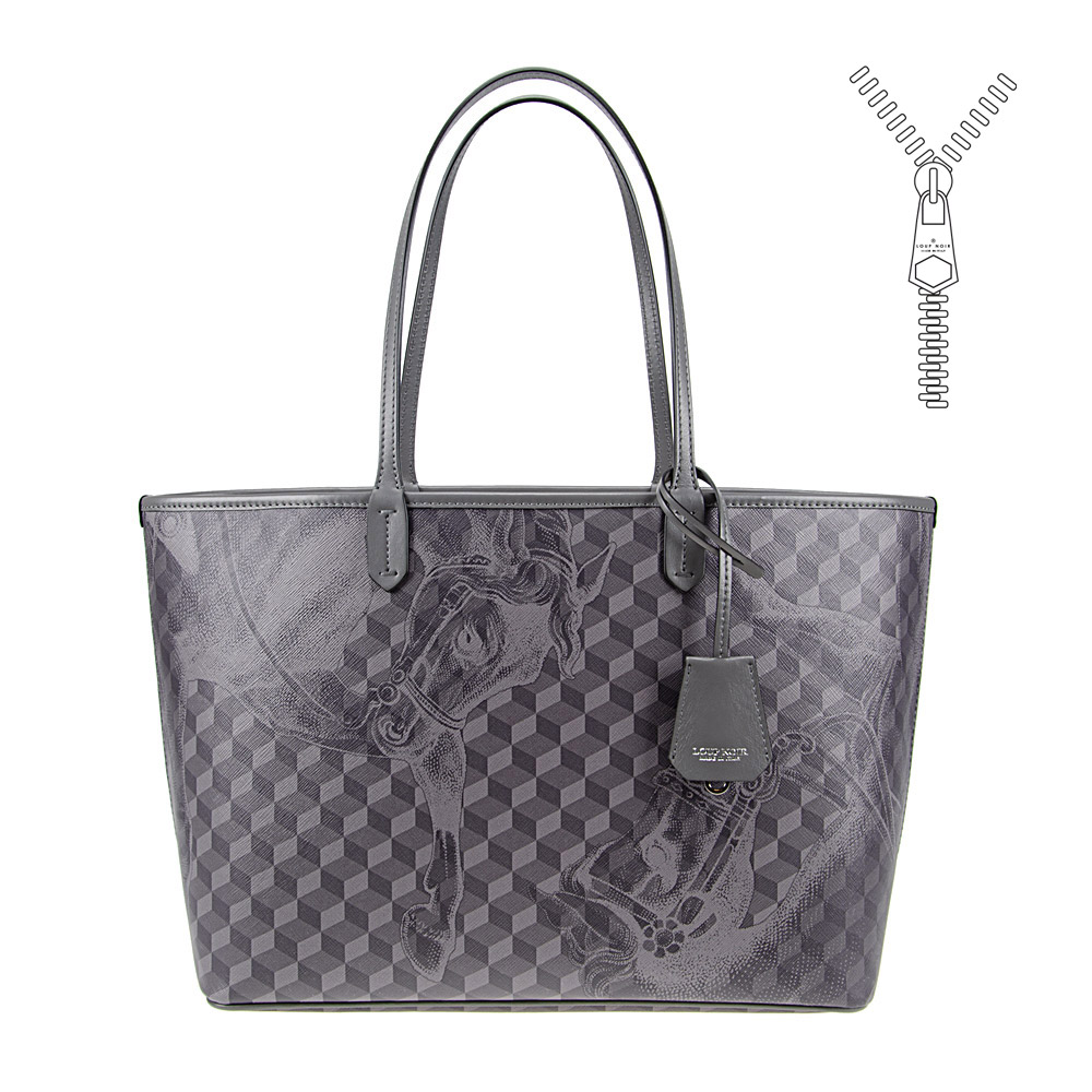 SHOPPER SMALL ZIP Cheval Iron