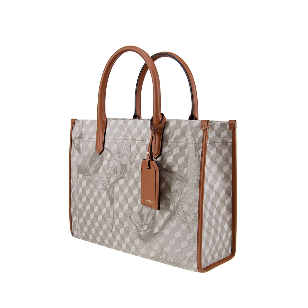 SPIAGGIA TOTE Cheval Sand/Toffee - Image 3