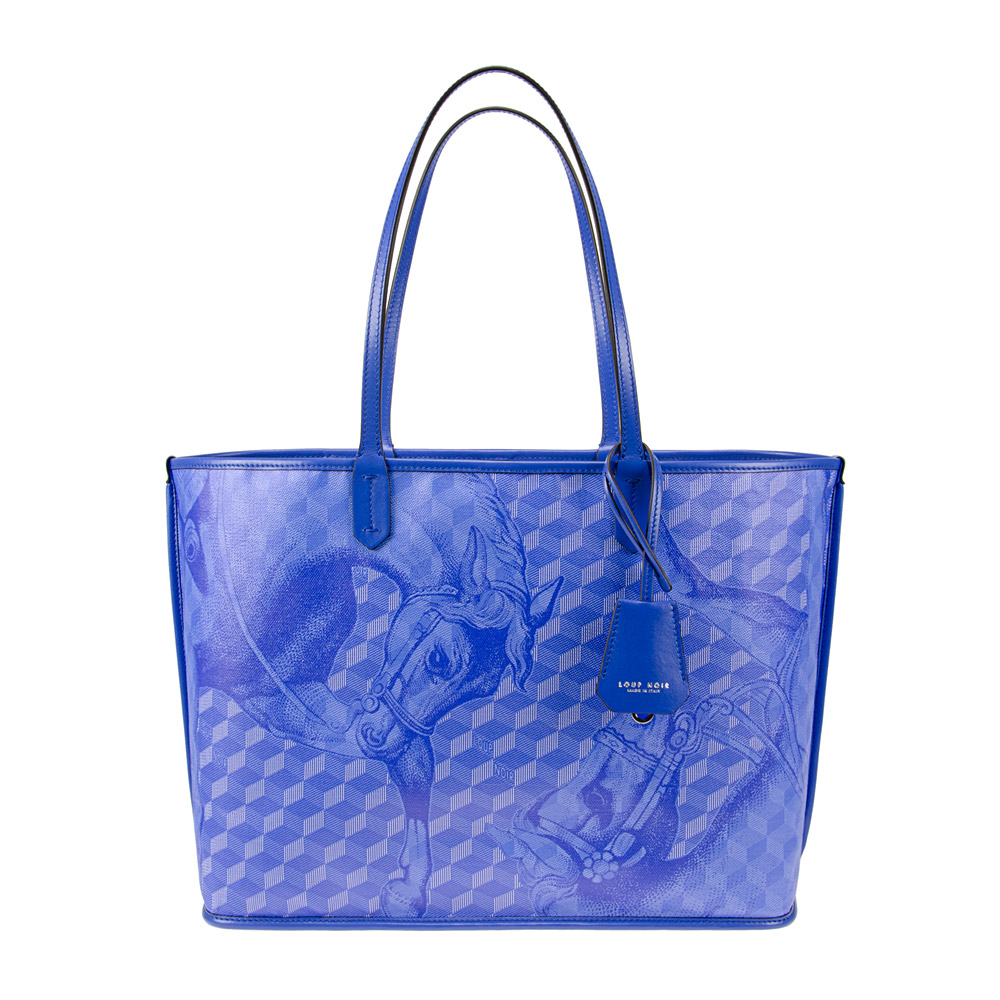 ST. TROPEZ SHOPPER SMALL Toile Dazzling Blue