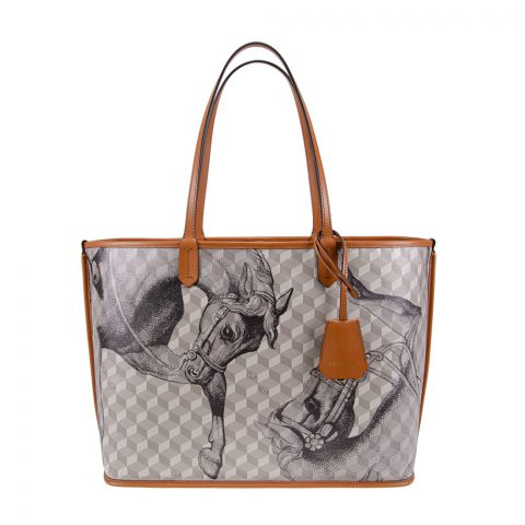 ST. TROPEZ SHOPPER SMALL Toile Sand/Toffee