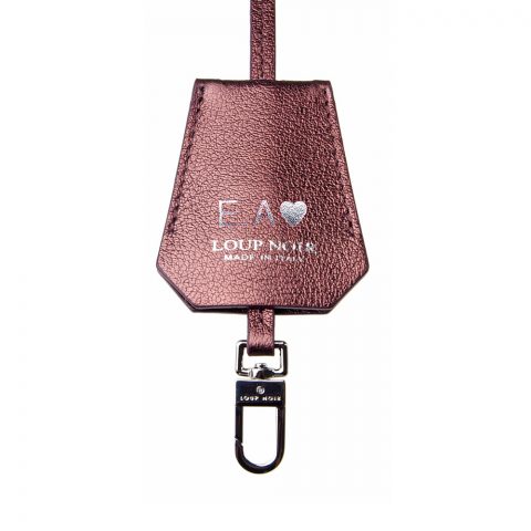 LEATHER TAG Bordeaux Metallic