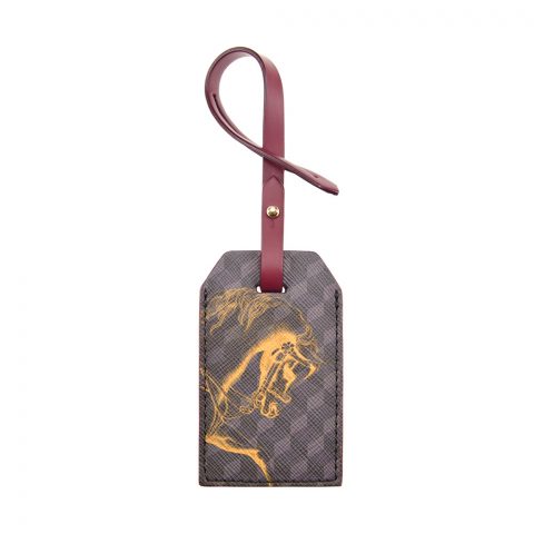 LUGGAGE TAG Cheval Brown/Saffron
