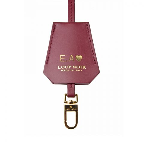 LEATHER TAG Burgundy