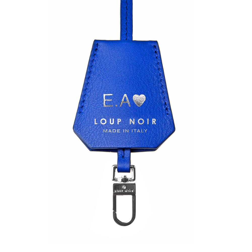 LEATHER TAG Dazzling Blue