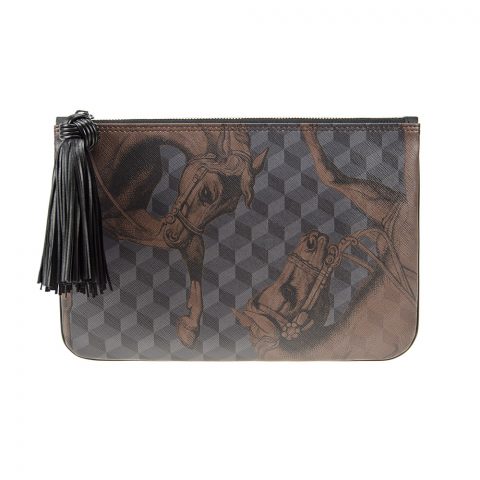 TASSEL POUCH Cheval Pirate Black