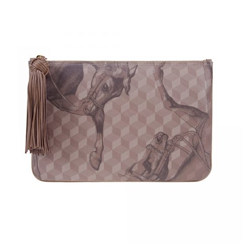 TASSEL POUCH Almond
