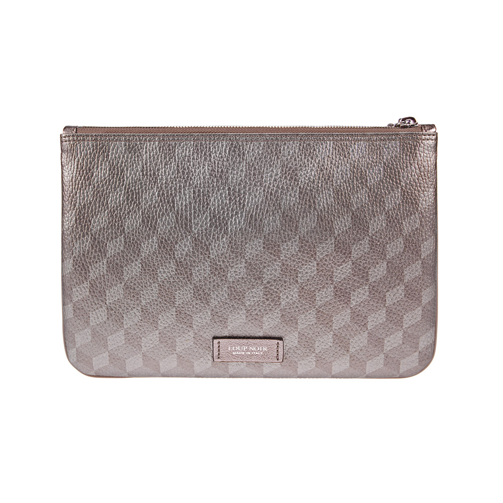TASSEL POUCH Cheval Almond Met - Image 2
