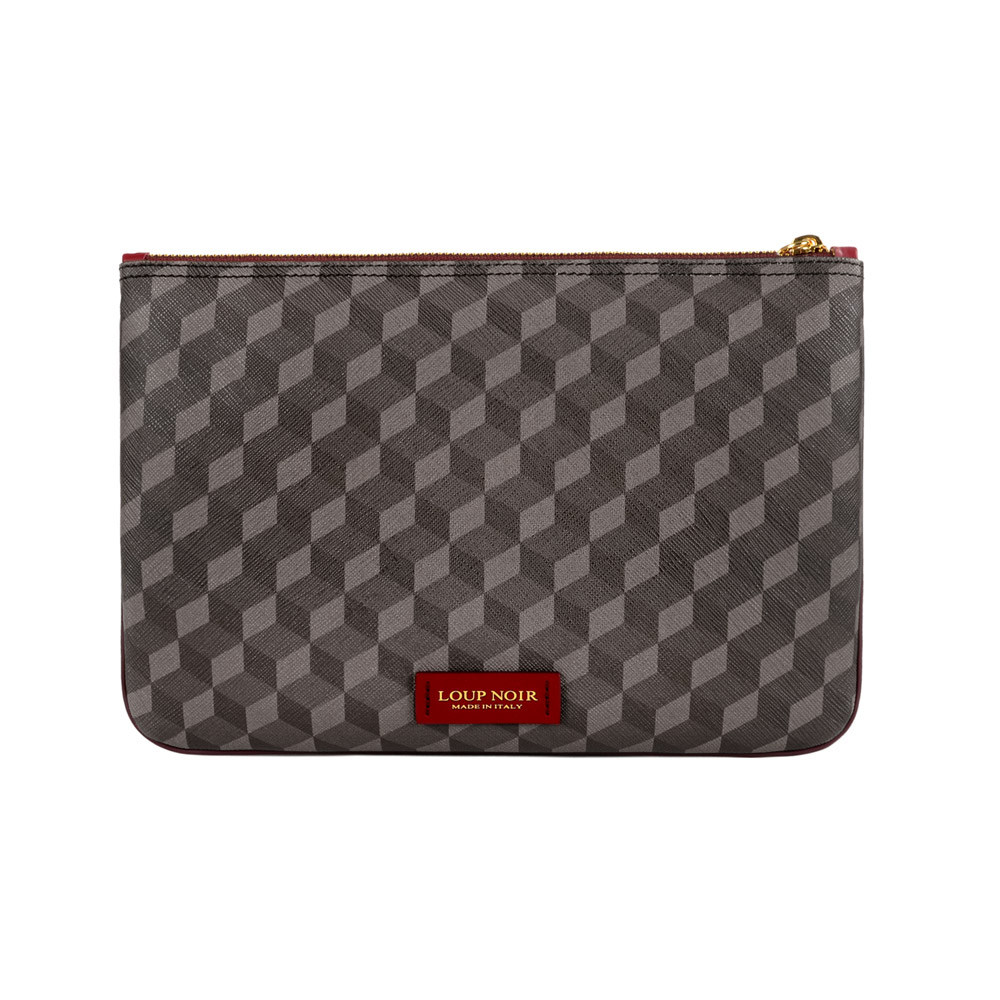 TASSEL POUCH Brown/Saffron - Image 2