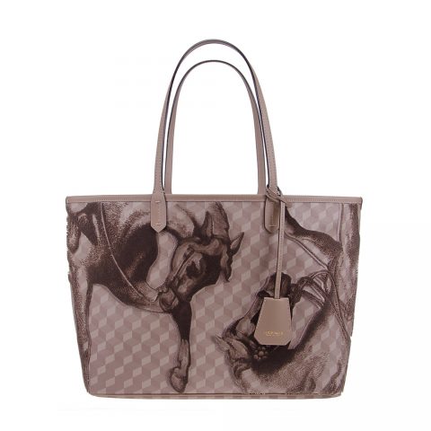 VELVET SHOPPER SMALL Almond/Brown