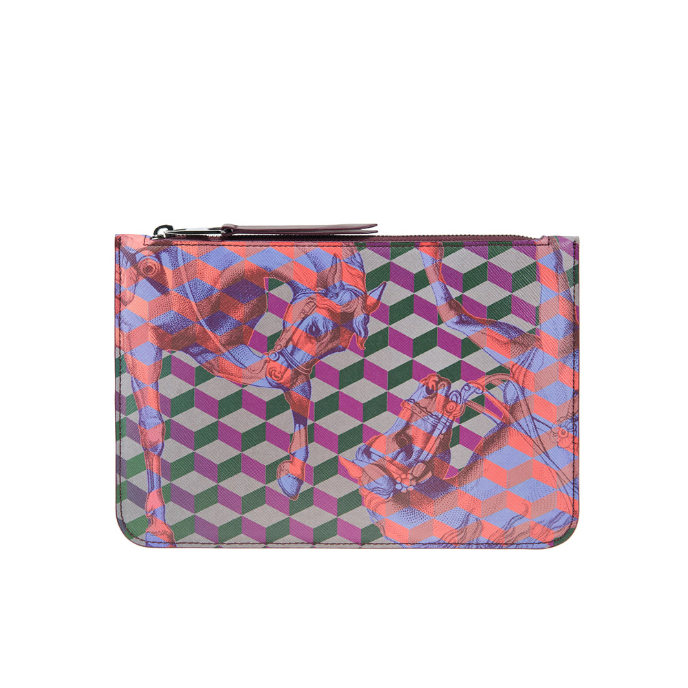 ZIP POUCH Cheval Bordeaux