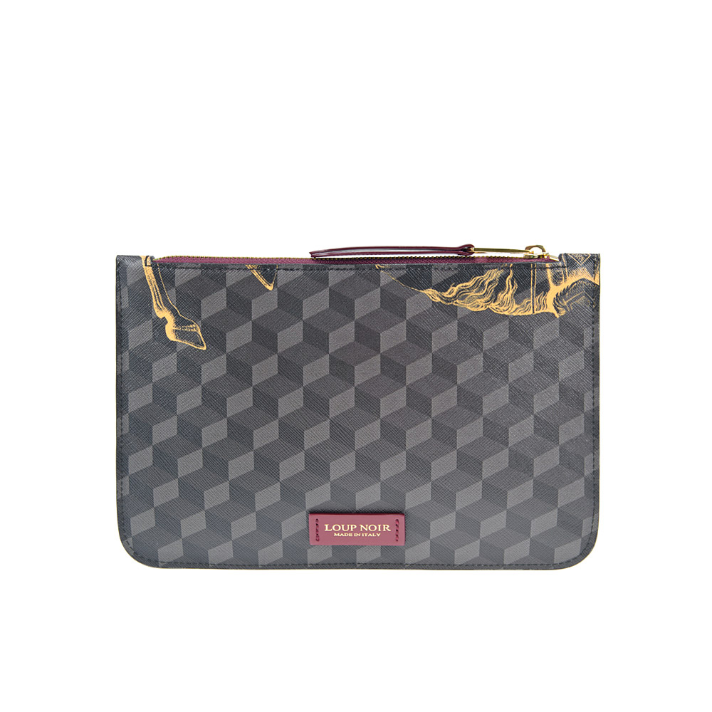 ZIP POUCH Cheval Brown/Saffron - Image 4